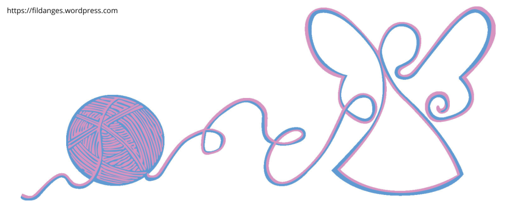 fil d'anges association créative pelote laine fée rose et bleu 