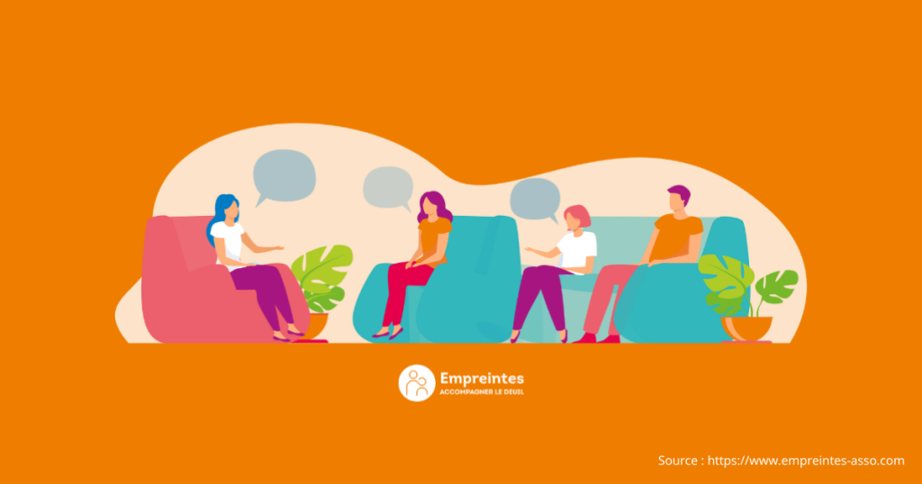 illustration association empreintes accompagner le deuil